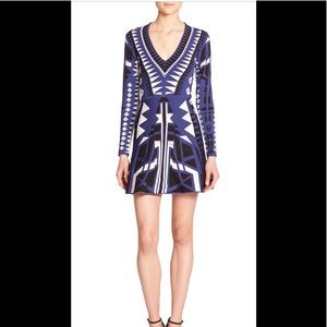 Parker blue A line knit dress